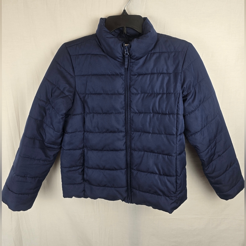 Children's Place Navy Girl's Long Sleeve Puffer Jacket Sz XL/14